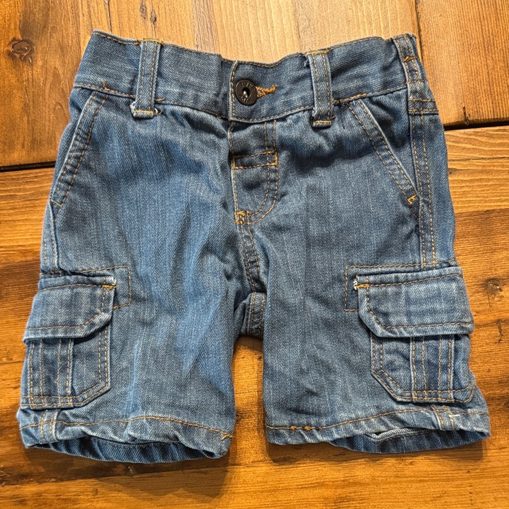 Hype Denim Cargo Shorts for Kids (2T)